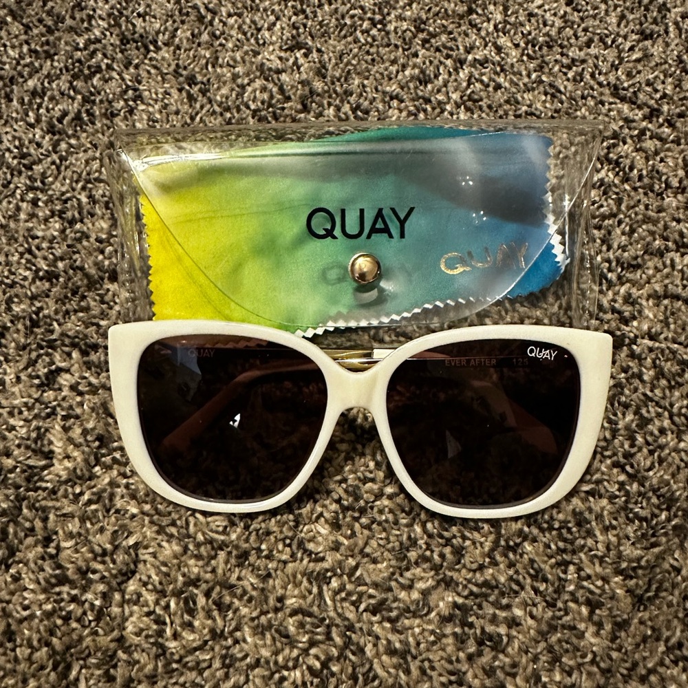Quay White Sunglasses